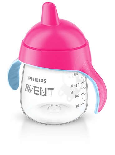 Tasse pingouin avec anses roses 260 ml 12 mois +Avent-Philips