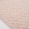 Couverture de berceau au crochet 95x75 cm rose