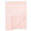 Couverture double face dots sherpa 80/110 rose
