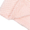 Couverture double face dots sherpa 80/110 rose