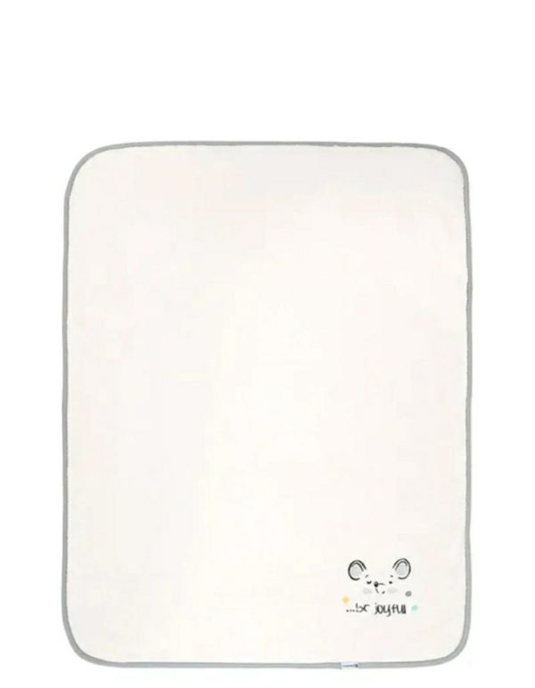 Couverture polaire avec broderie 80x110cm Joyful Mice
